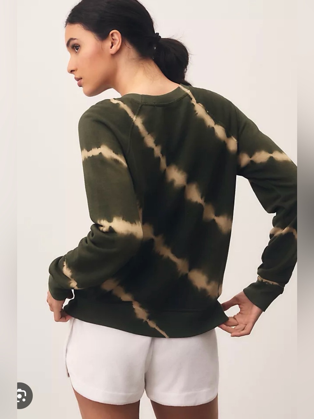 Anthropologie Spiritual Gangster Olive Green Top - Picture 2 of 6